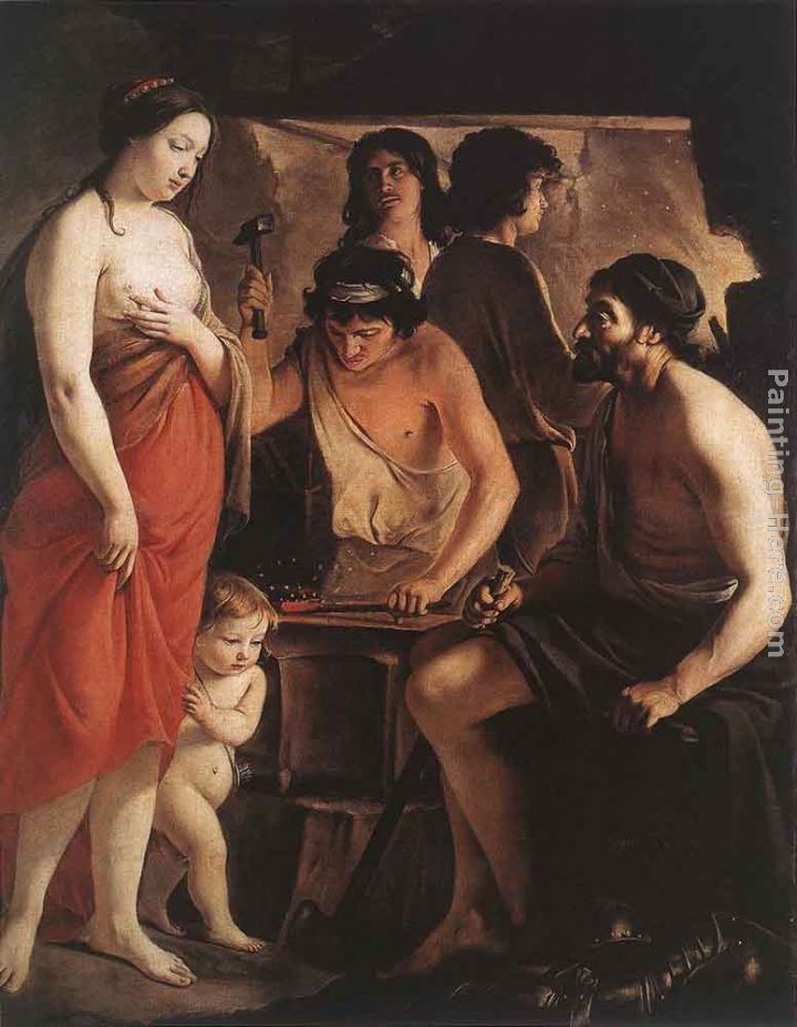 Louis Le Nain Venus at the Forge of Vulcan